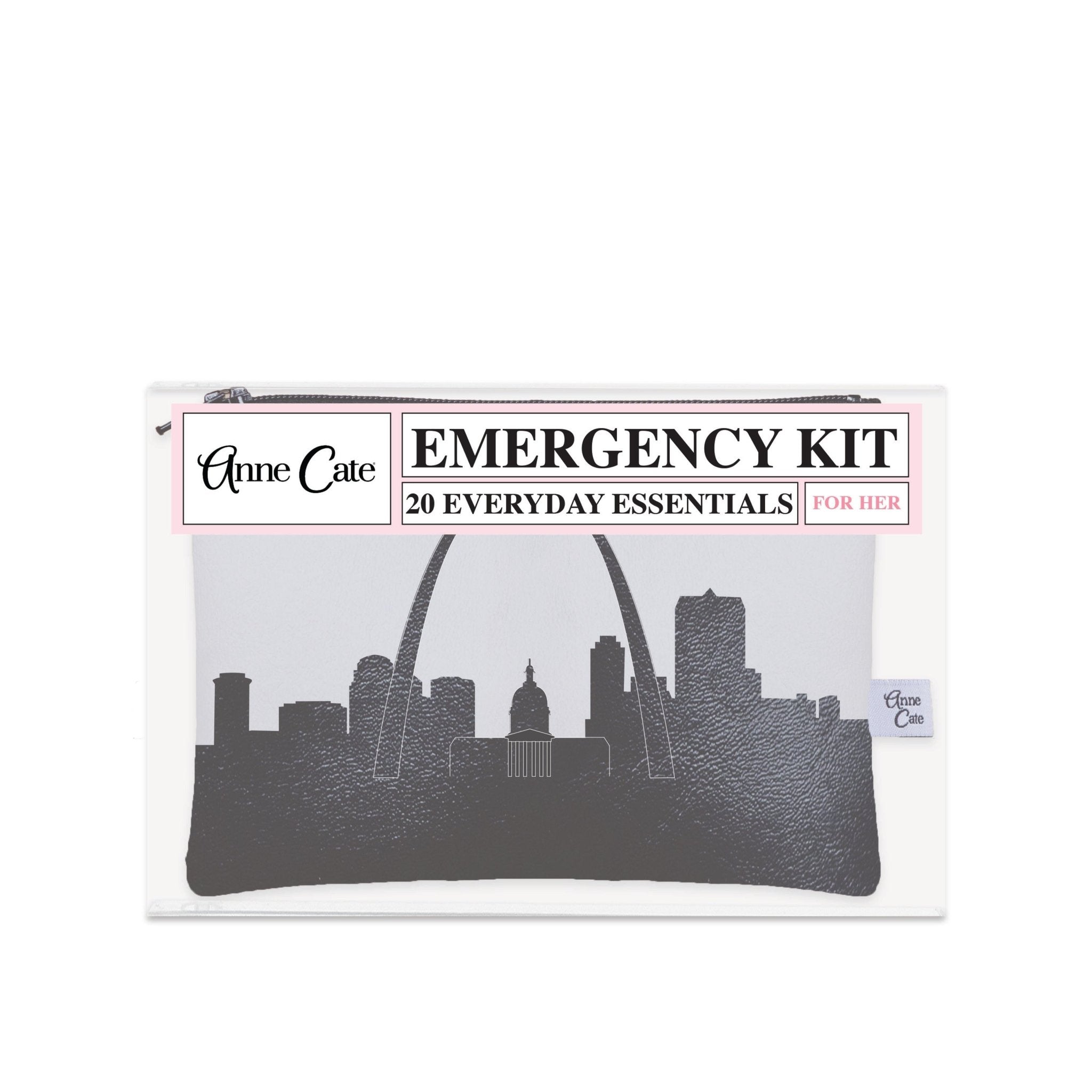 St. Louis MO Skyline Mini Wallet Emergency Kit - For Her - Anne Cate