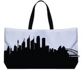 Sydney Australia Skyline Weekender Tote
