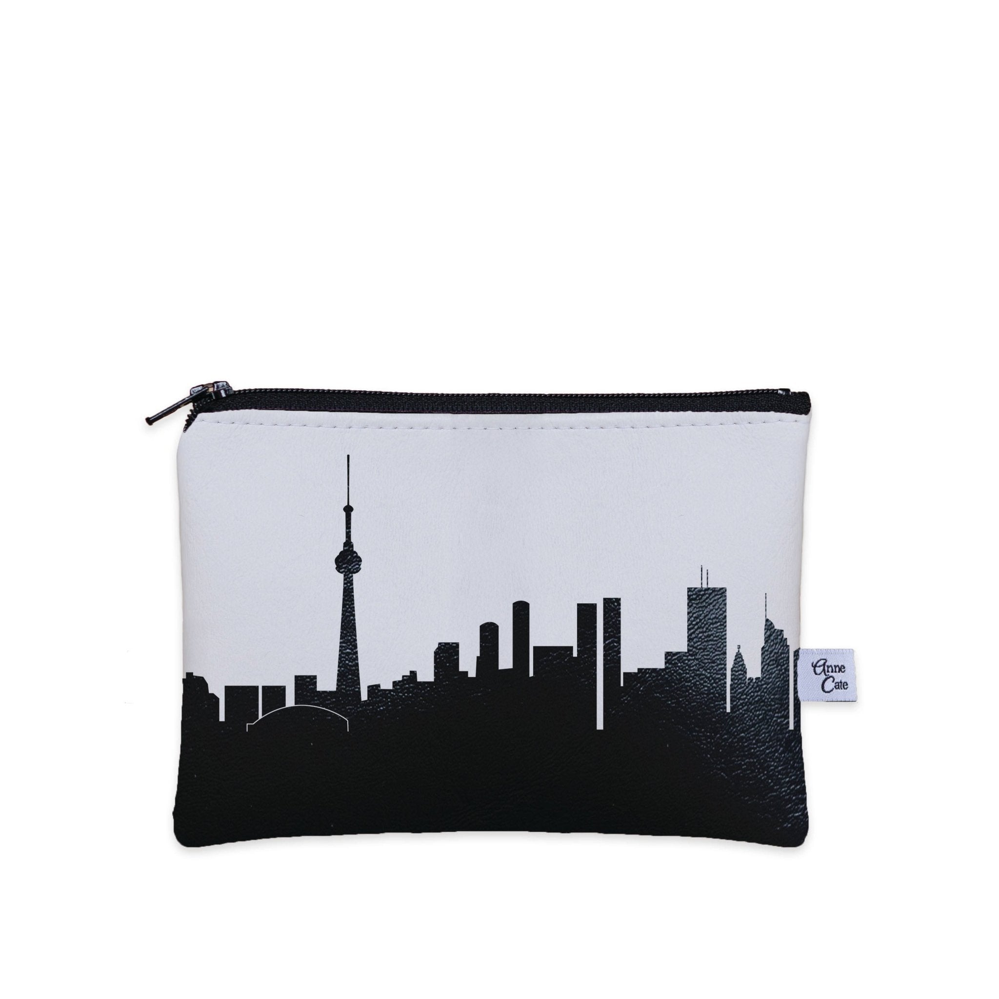 Toronto ON Canada Skyline Vegan Leather Mini Wallet - Anne Cate