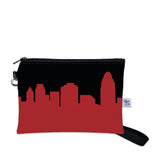 University of Cincinnati Football Stadium Skyline Game Day Wristlet
