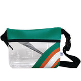 University of Miami Football Stadium Clear Stripe Game Day Fanny Pack