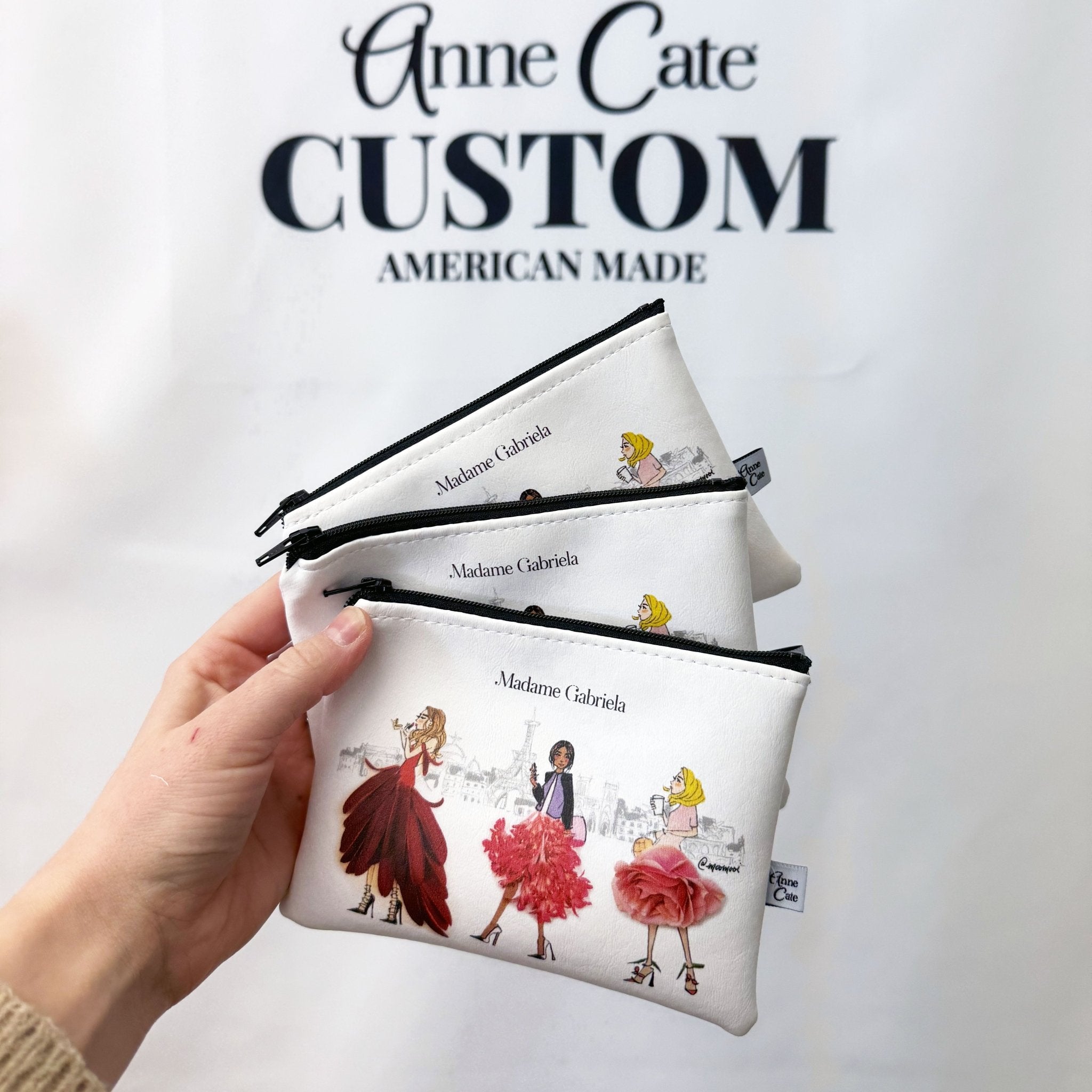 Vegan Leather Mini Wallet - Custom - Anne Cate