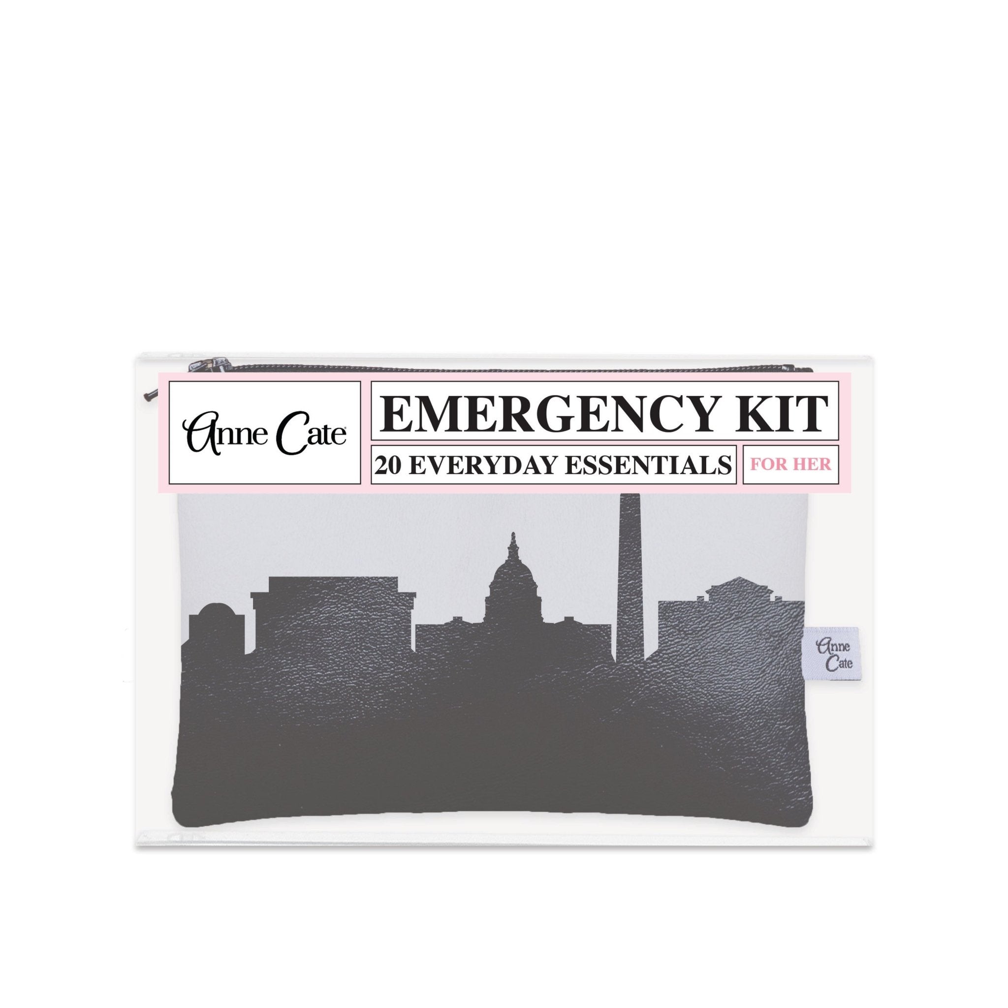 Washington D.C. Skyline Mini Wallet Emergency Kit - For Her - Anne Cate