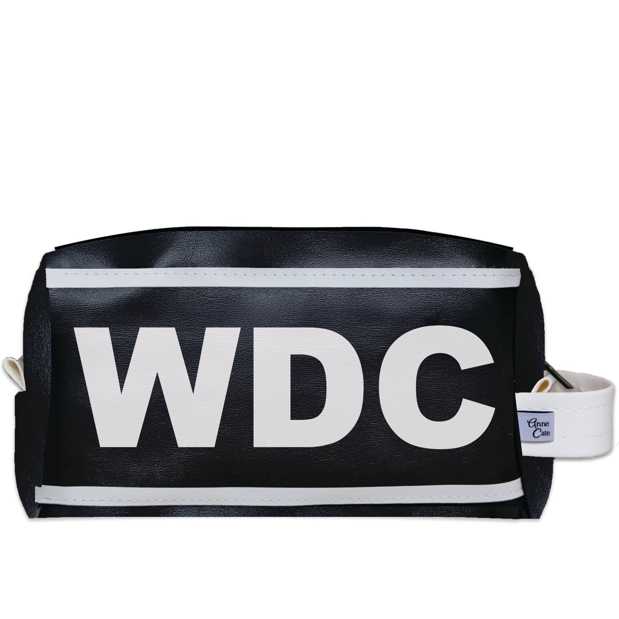 WDC (Washington D.C.) City Abbreviation Travel Dopp Kit Toiletry Bag - Anne Cate