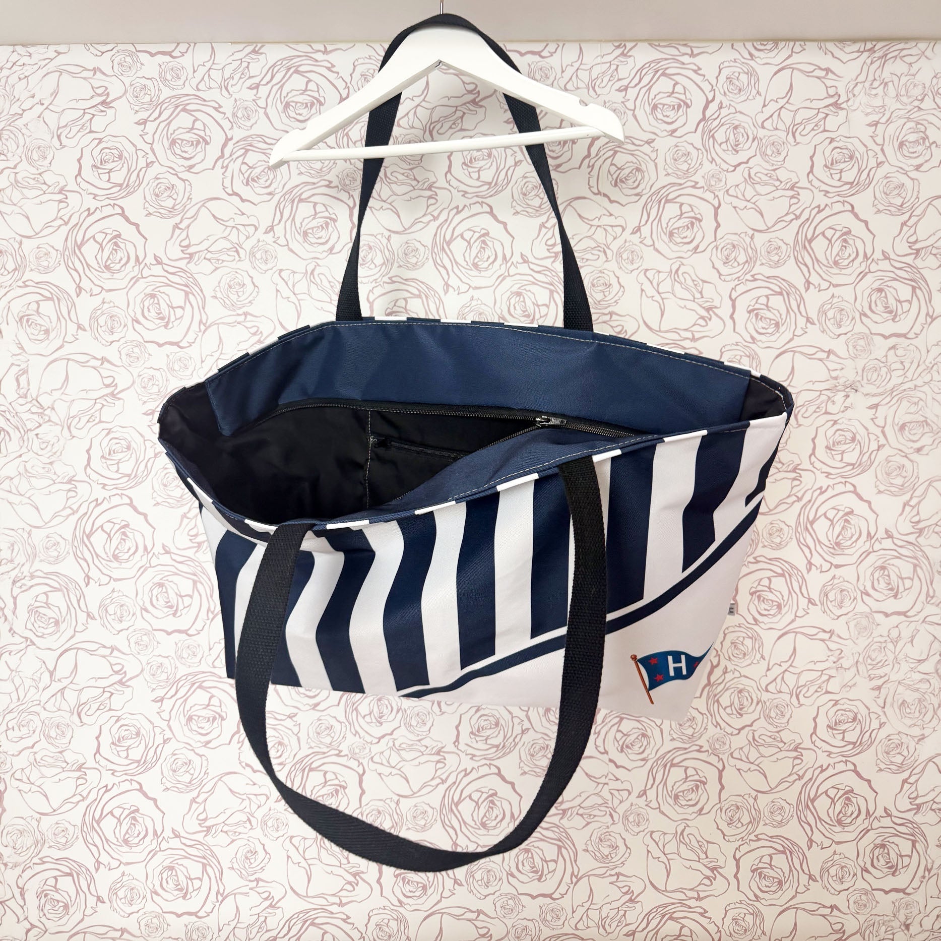 Weekender Tote - Zipper Closure and Pocket - Custom - Anne Cate