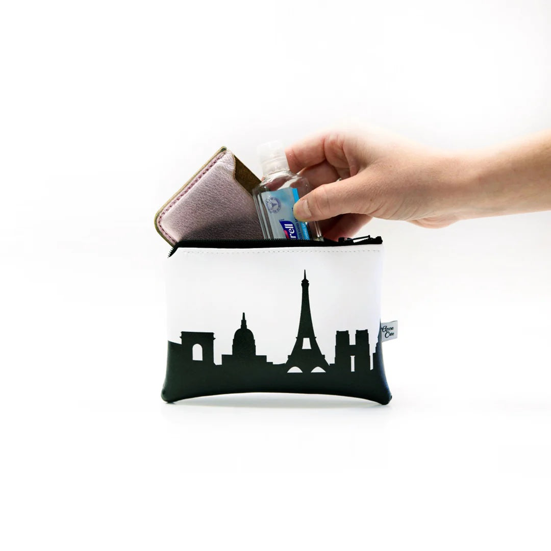 Madrid Spain Skyline Vegan Leather Mini Wallet