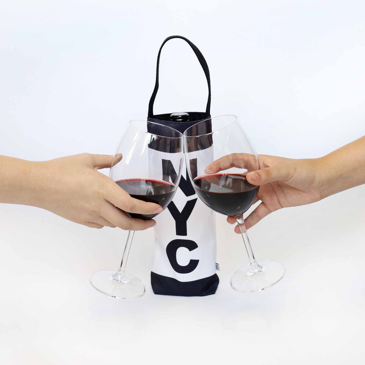 WLBY (Willoughby) City Abbreviation Canvas Wine Tote