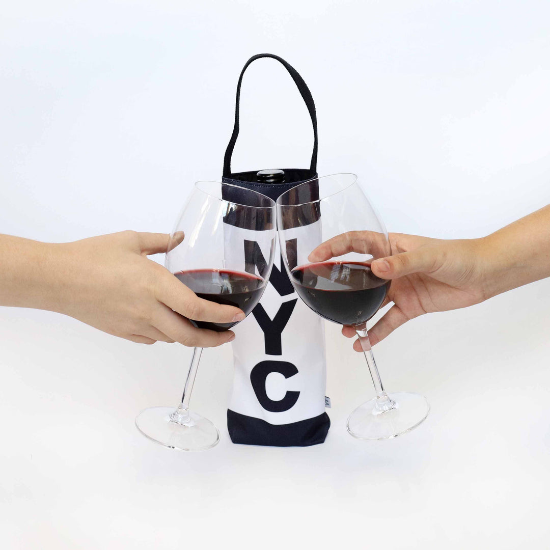 CLE (Cleveland) City Abbreviation Canvas Wine Tote