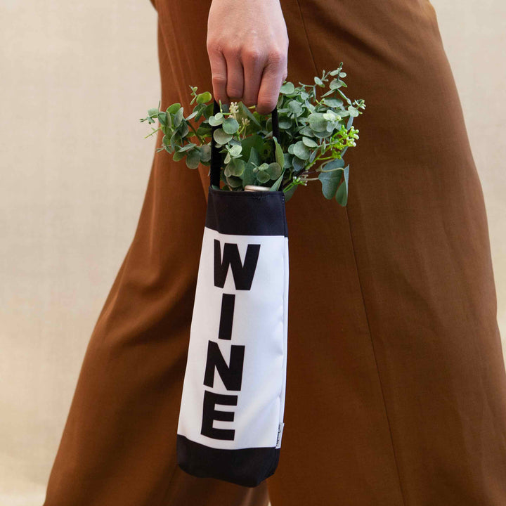 KNOX (Knoxville TN) Block Letter Canvas Wine Tote