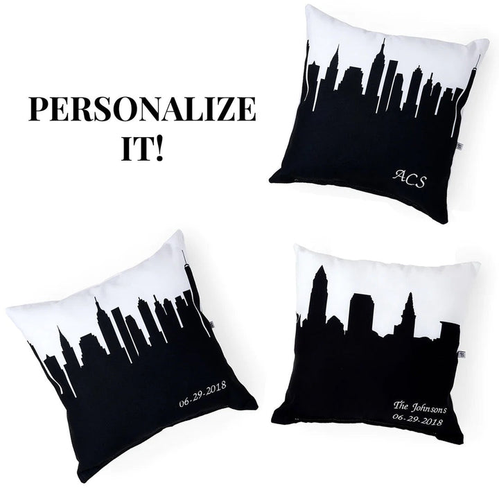 Put in Bay OH Skyline Large Throw Pillow