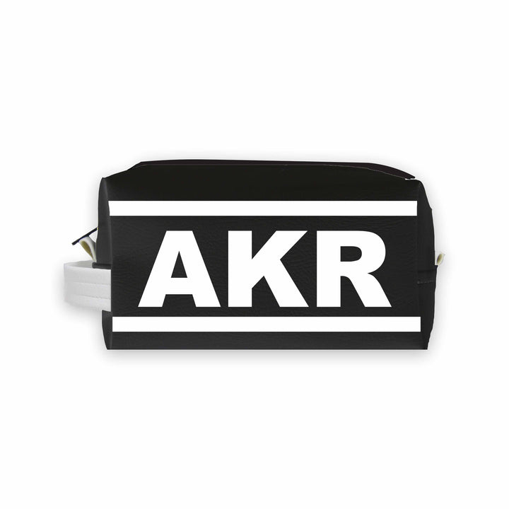 AKR (Akron) City Abbreviation Travel Dopp Kit Toiletry Bag