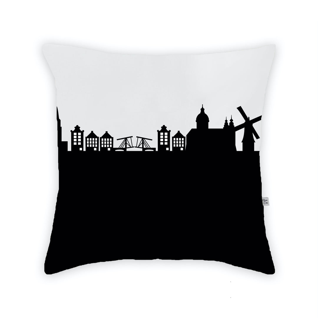 Amsterdam Netherlands Skyline Large Throw Pillow