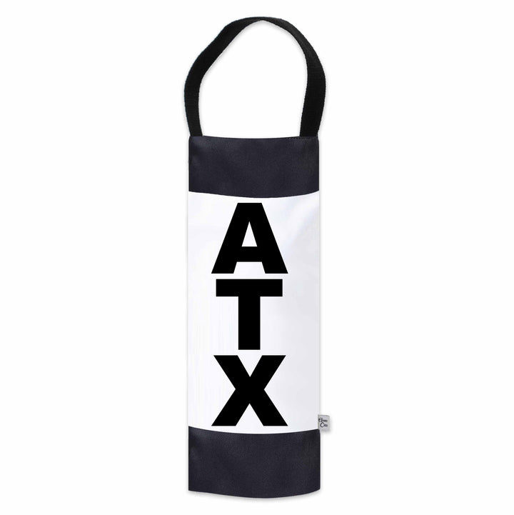 ATX (Austin) City Abbreviation Canvas Wine Tote