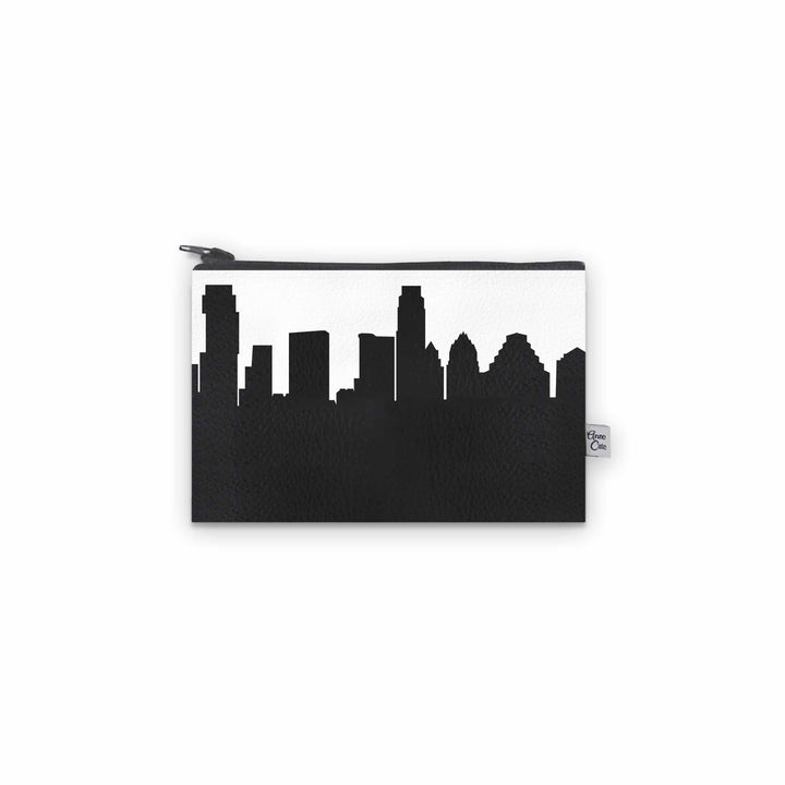Austin TX Skyline Vegan Leather Mini Wallet