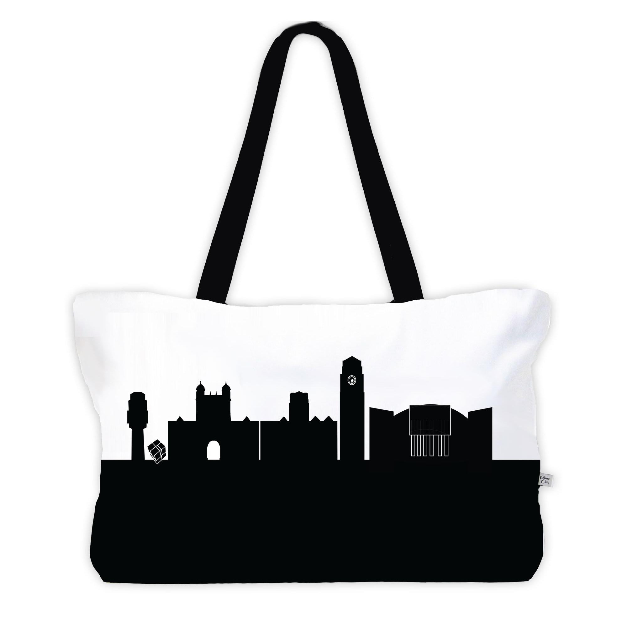 Ann Arbor MI (University of Michigan) Skyline Weekender Tote-Anne Cate