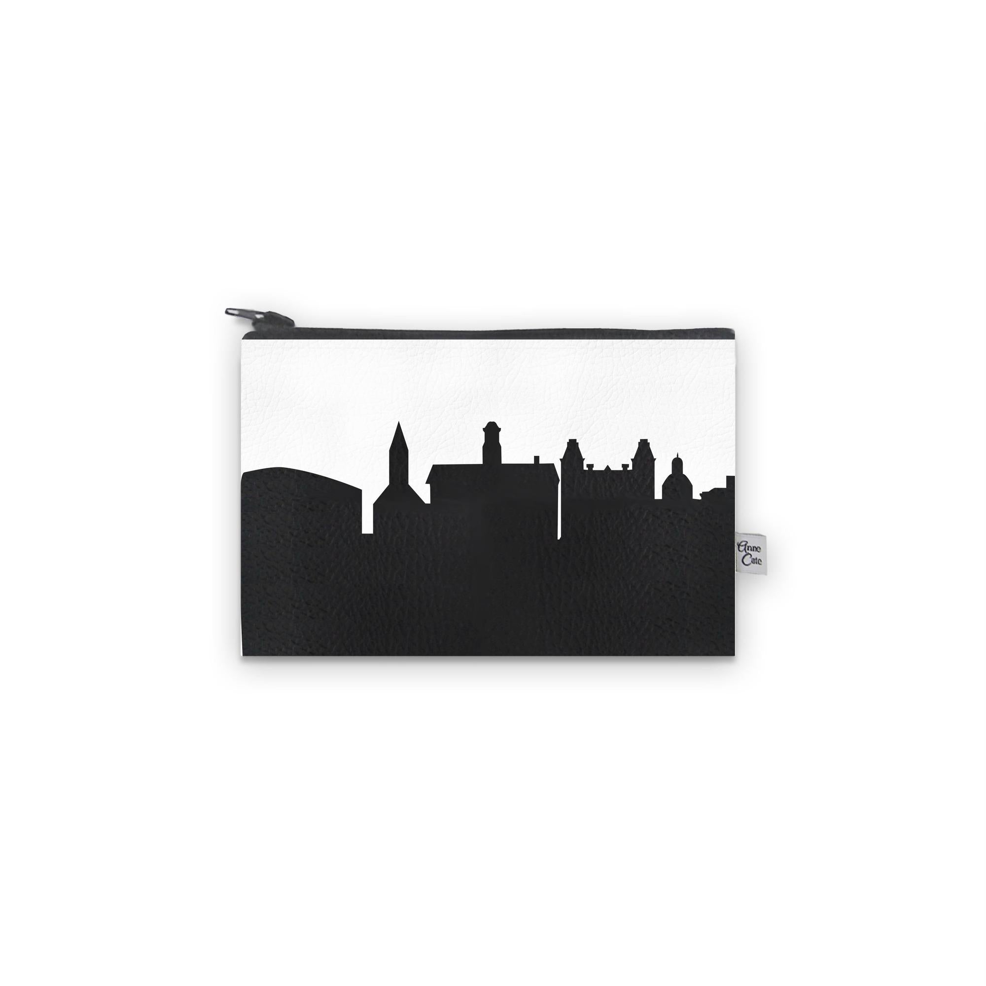 Athens OH (Ohio University) Skyline Vegan Leather Mini Wallet