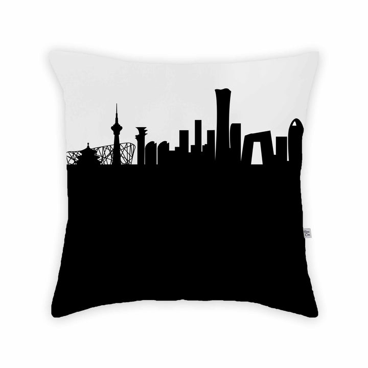 Beijing China Skyline Large Throw Pillow