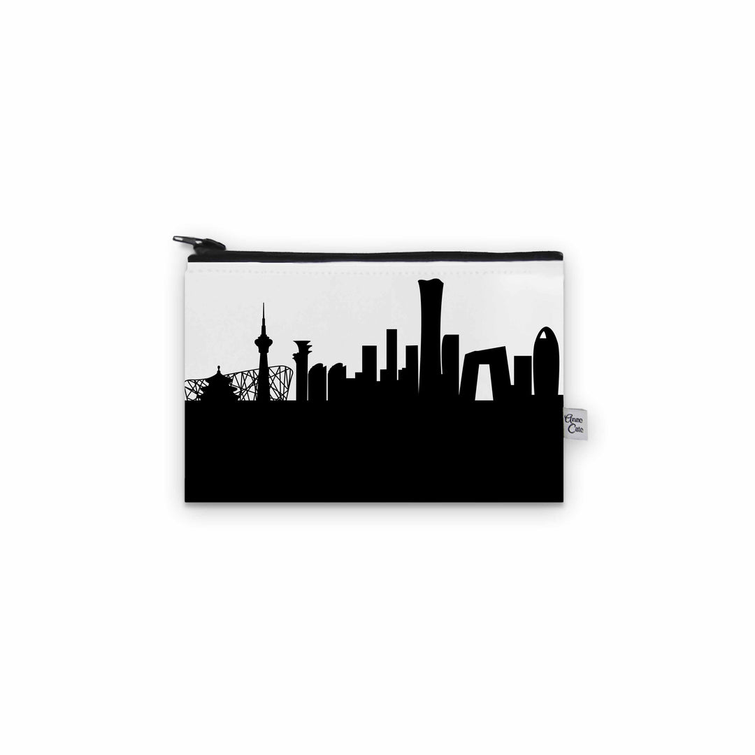 Beijing China Skyline Canvas Mini Purse