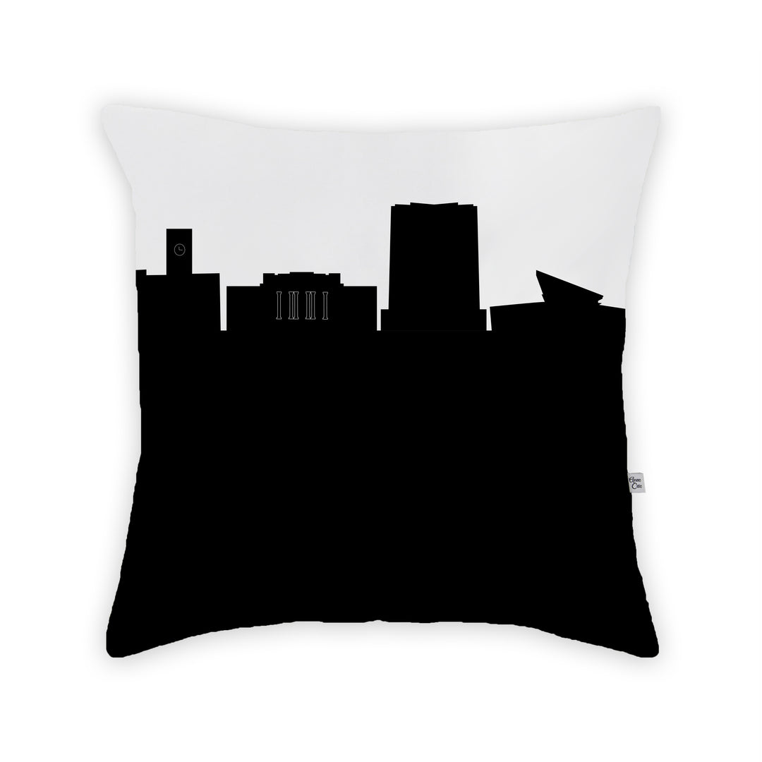 Bowling Green OH Skyline Large Throw Pillow