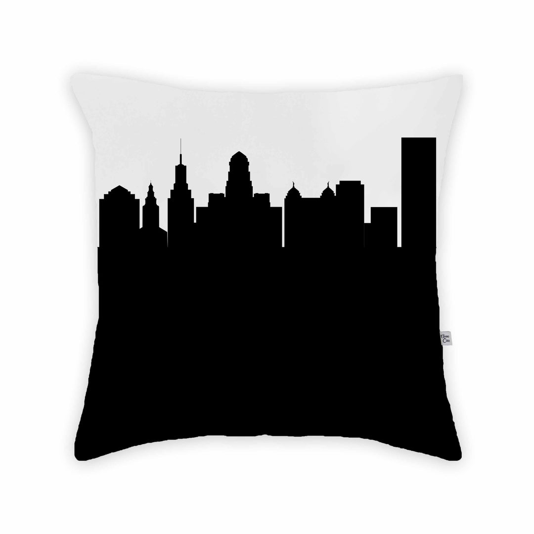 Buffalo NY Skyline Large Throw Pillow