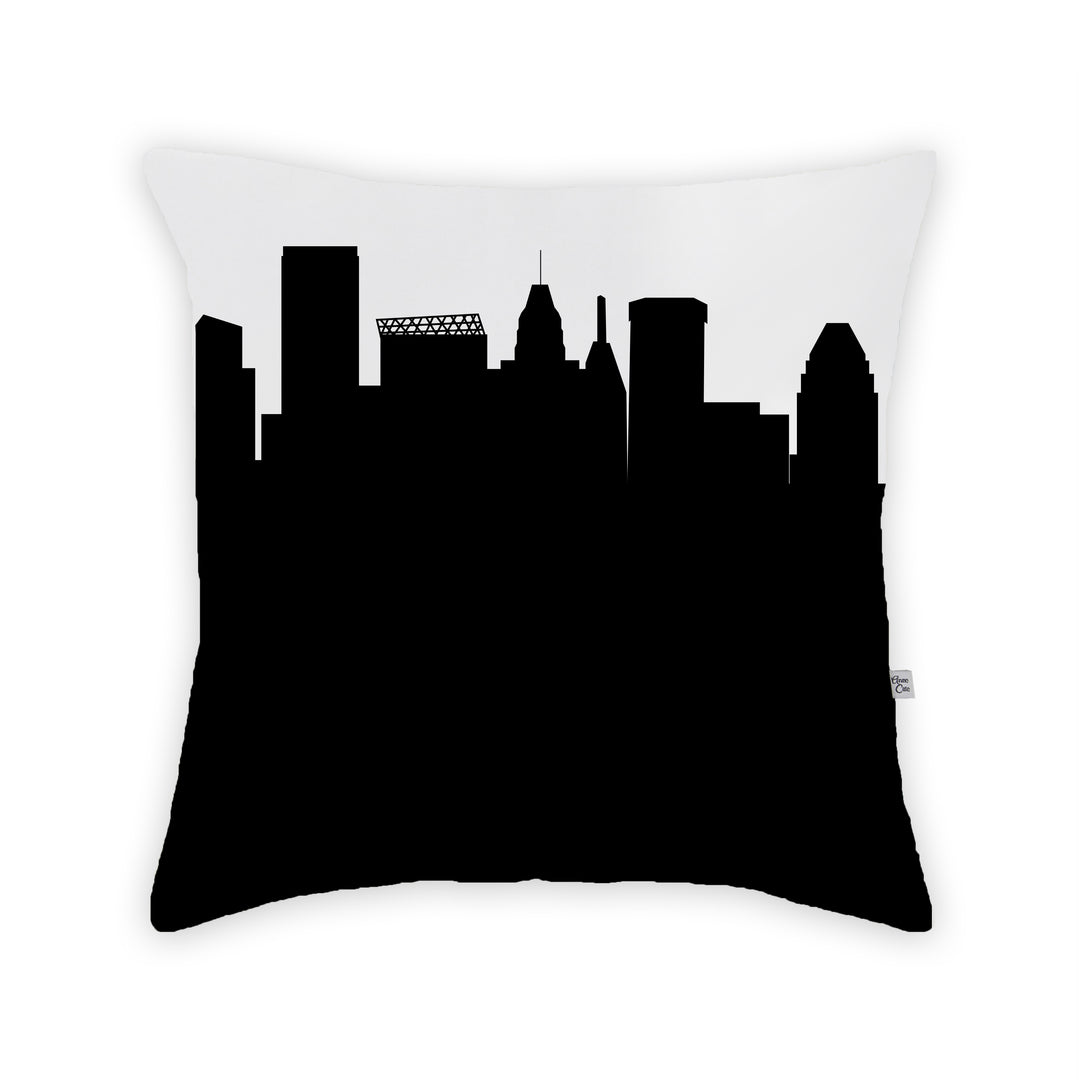 Baltimore MD Skyline Large Throw Pillow
