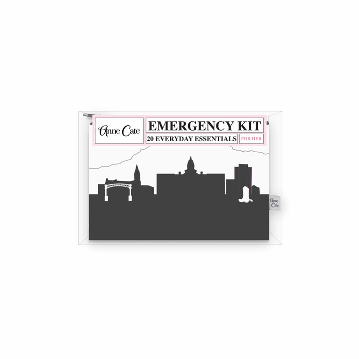Cheyenne WY Skyline Mini Wallet Emergency Kit - For Her