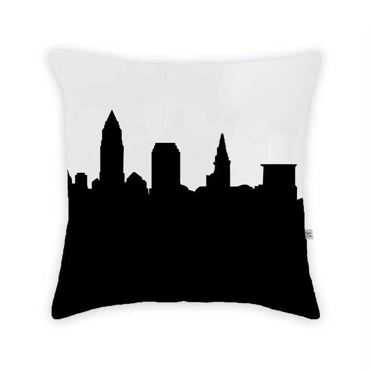 Cleveland OH Skyline Large Throw Pillow