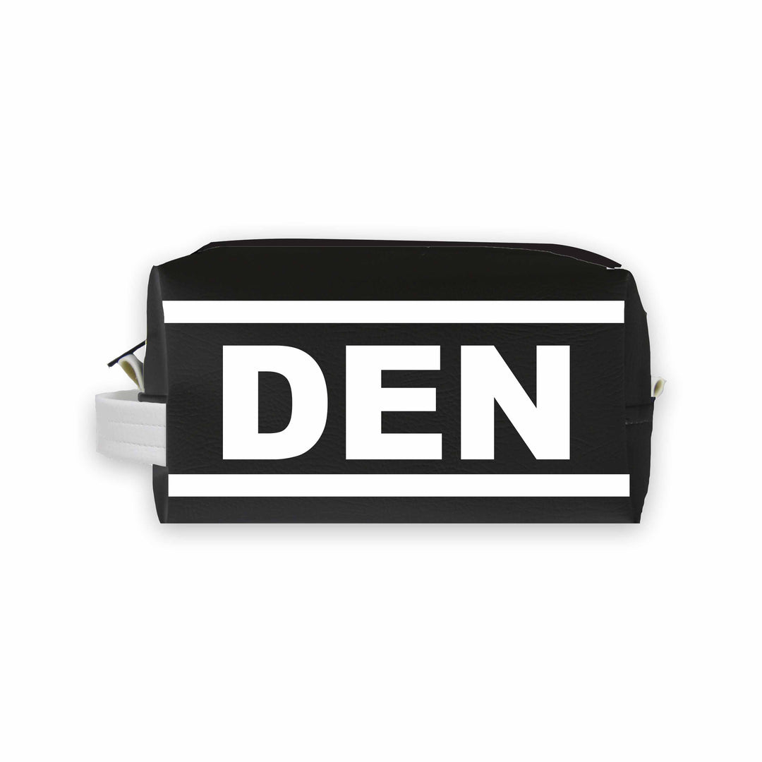 DEN (Denver) City Abbreviation Travel Dopp Kit Toiletry Bag