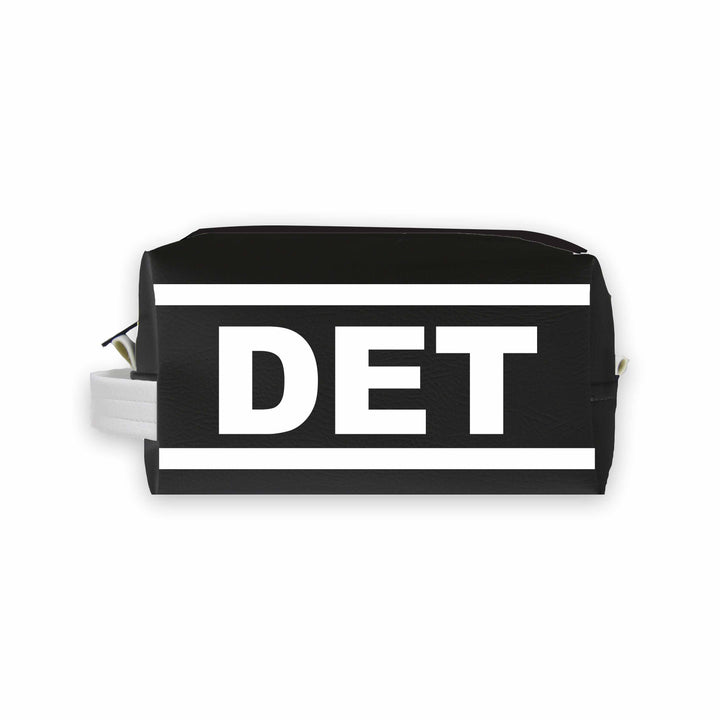DET (Detroit) City Abbreviation Travel Dopp Kit Toiletry Bag