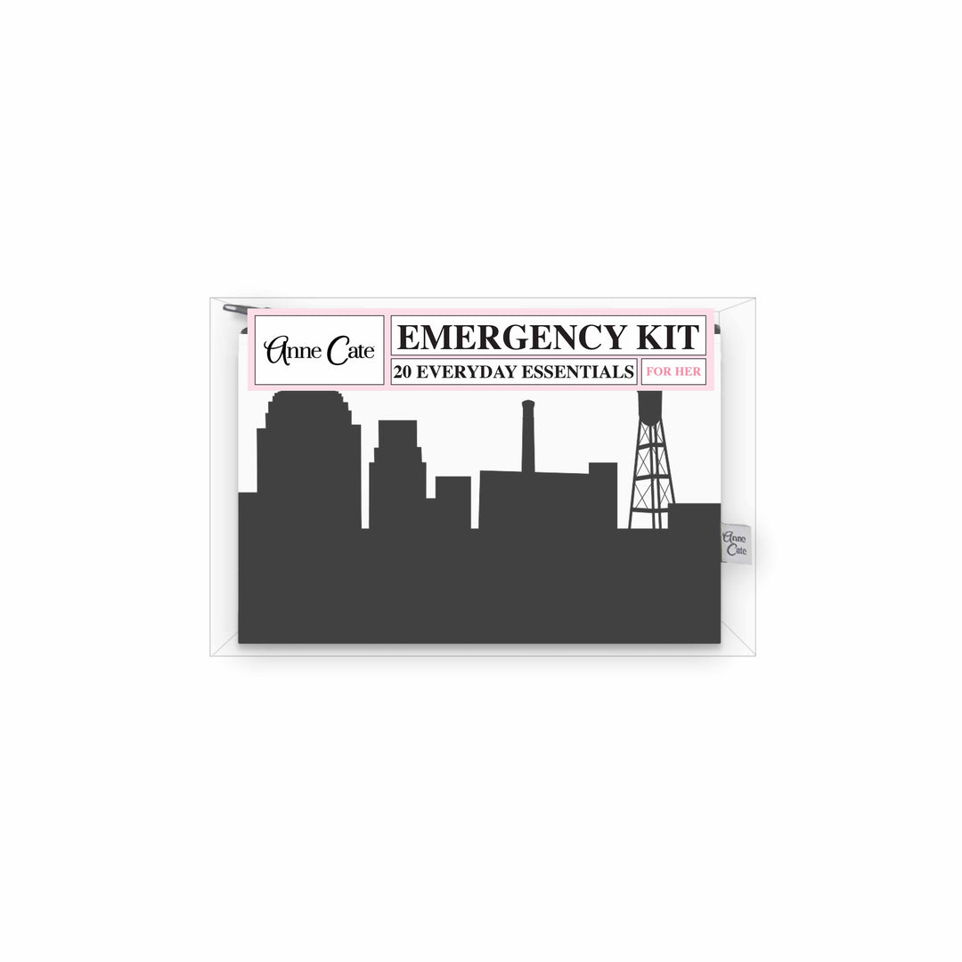 Durham NC Skyline Mini Wallet Emergency Kit - For Her
