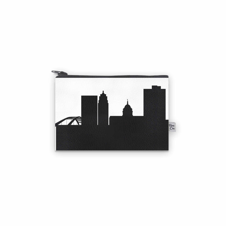 Fort Wayne IN Skyline Vegan Leather Mini Wallet