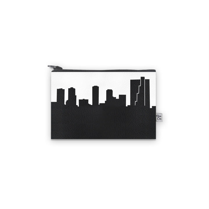 Fort Worth TX Skyline Vegan Leather Mini Wallet