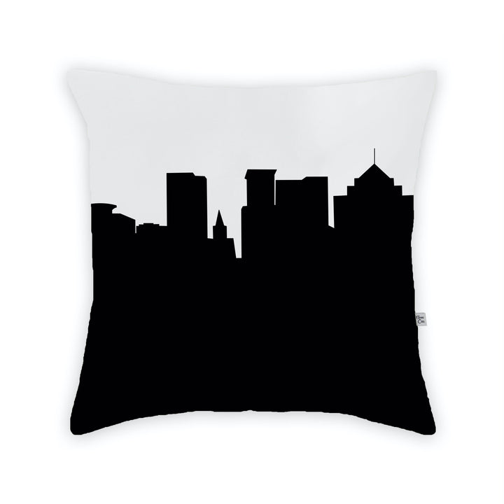 Greenville SC Skyline Large Throw Pillow