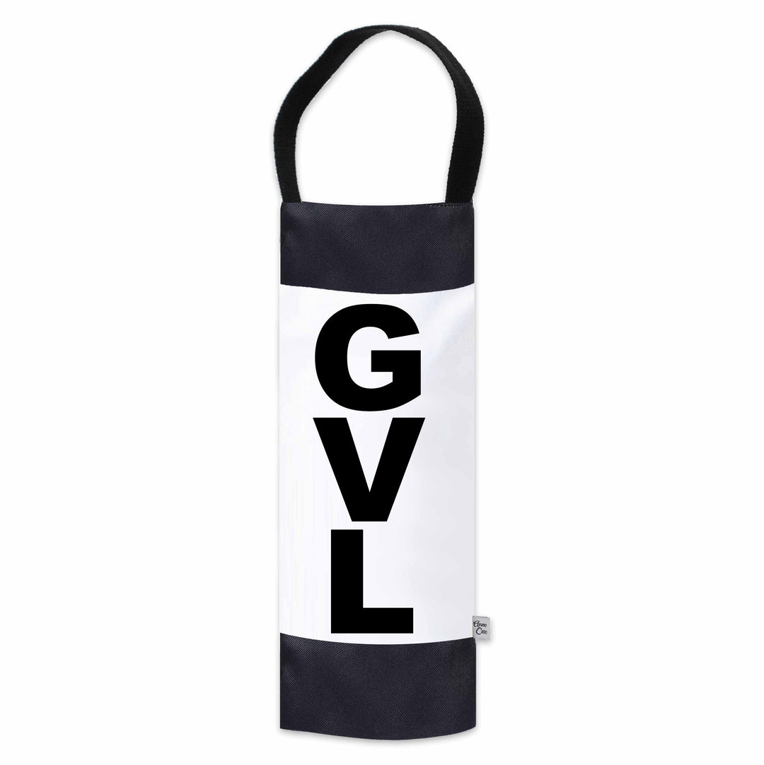 GVL (Gainesville) City Abbreviation Canvas Wine Tote