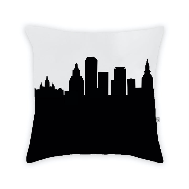 Hartford CT Skyline Large Throw Pillow