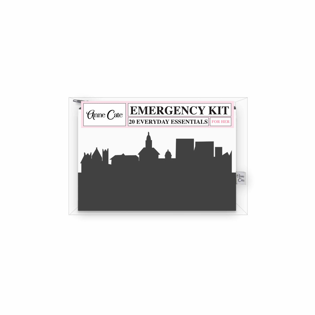 Harrisonburg VA Skyline Mini Wallet Emergency Kit - For Her