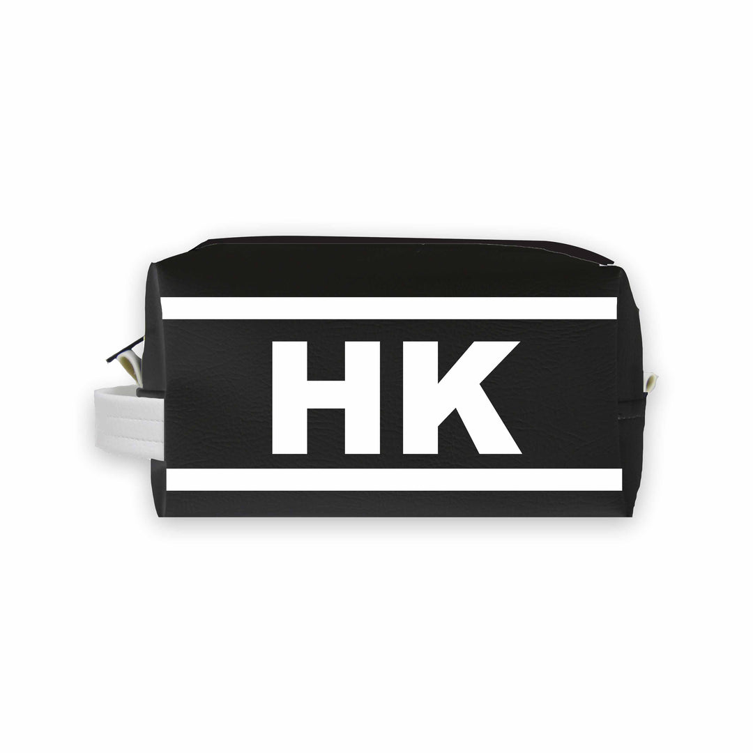 HK (Hong Kong) City Abbreviation Travel Dopp Kit Toiletry Bag