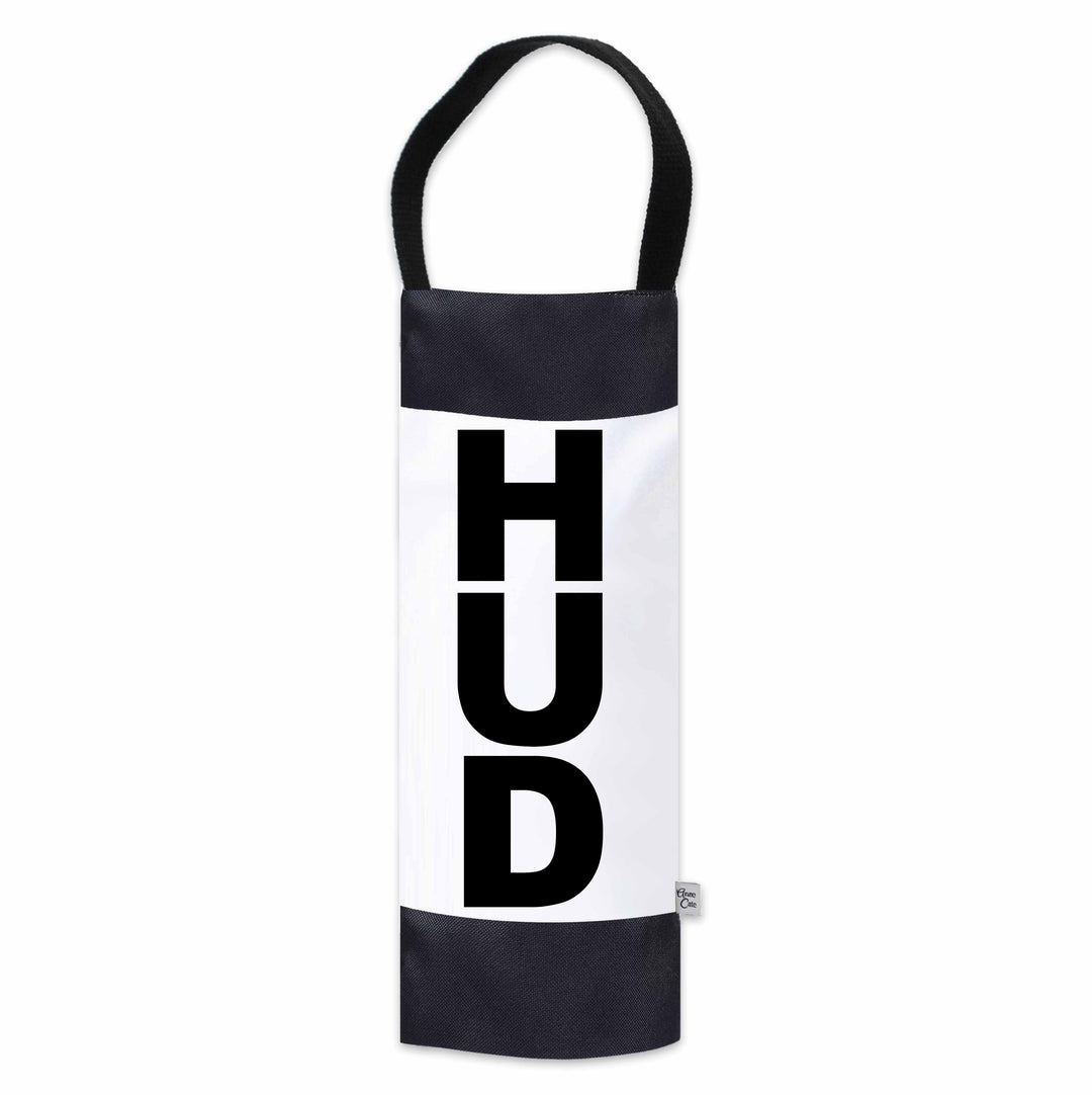 HUD (Hudson) City Abbreviation Canvas Wine Tote