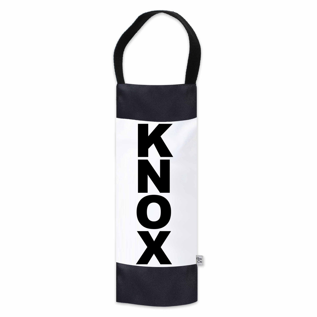 KNOX (Knoxville) City Abbreviation Canvas Wine Tote