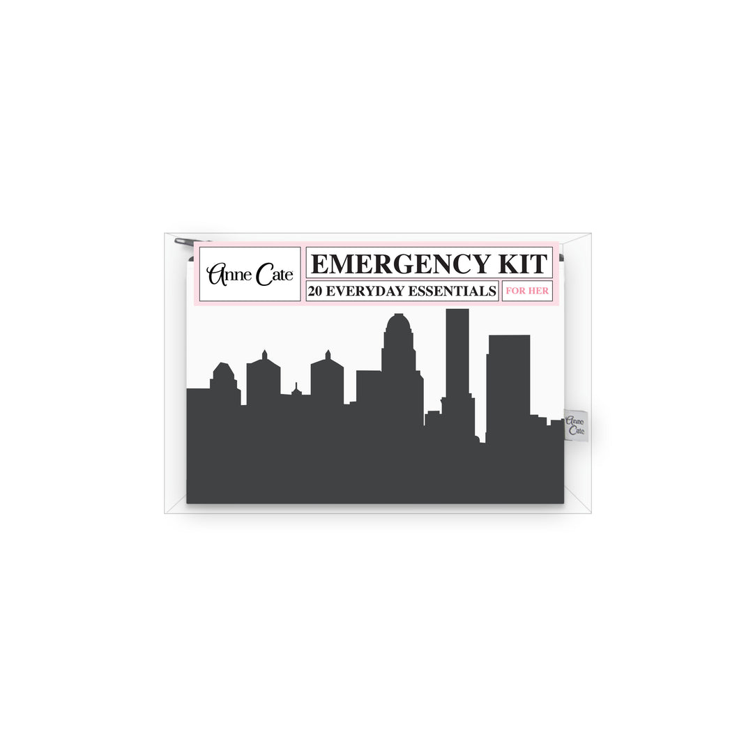 Louisville KY Skyline Mini Wallet Emergency Kit - For Her