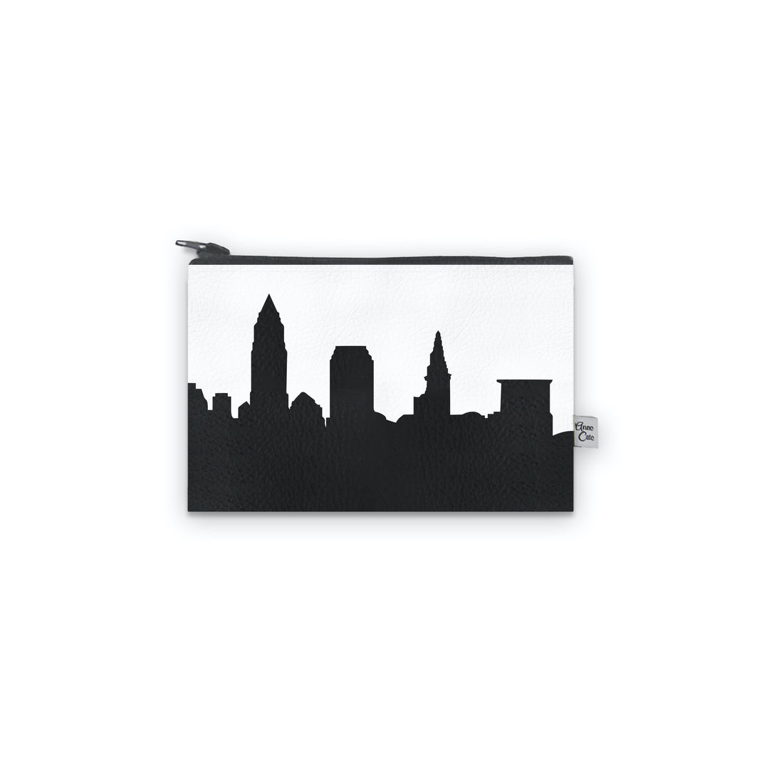 Cleveland OH Skyline Vegan Leather Mini Wallet