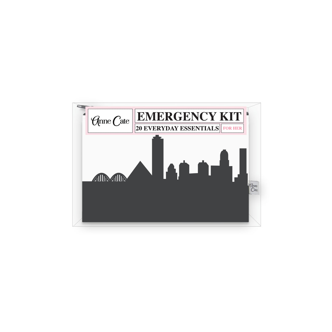 Memphis TN Skyline Mini Wallet Emergency Kit - For Her
