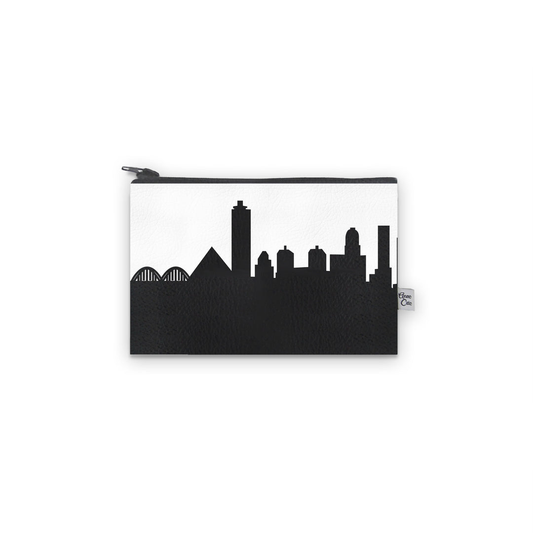 Memphis TN Skyline Vegan Leather Mini Wallet