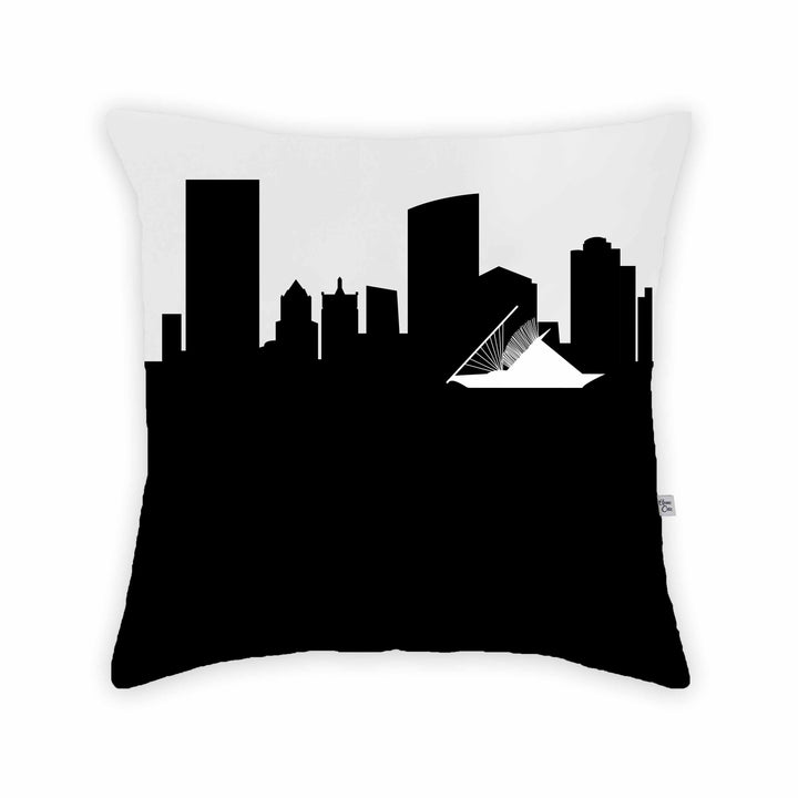 Milwaukee WI Skyline Large Throw Pillow