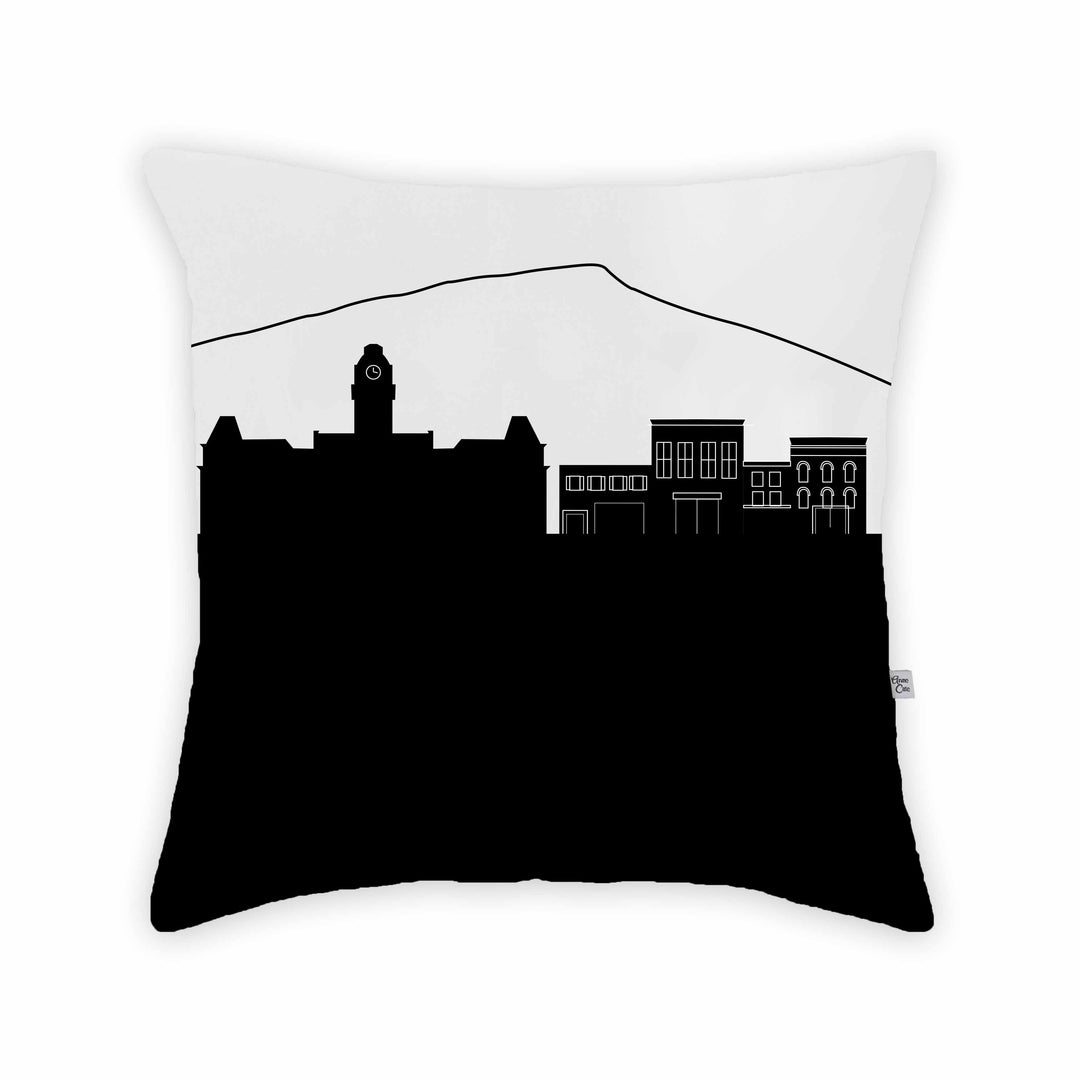 Morgantown WV Skyline Large Throw Pillow