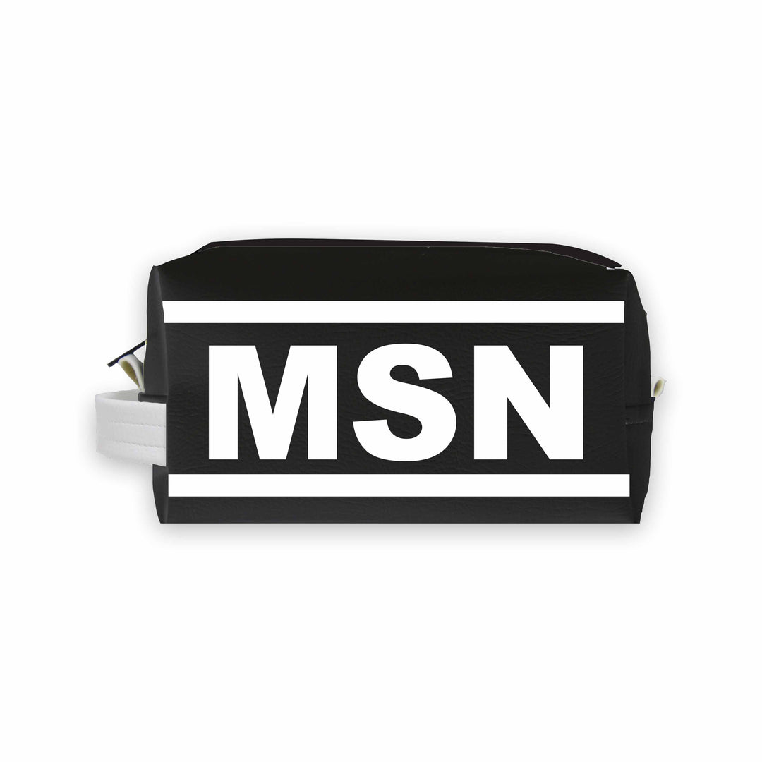 MSN (Madison) City Abbreviation Travel Dopp Kit Toiletry Bag