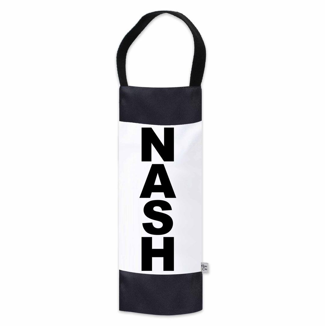 NASH (Nashville) City Abbreviation Canvas Wine Tote