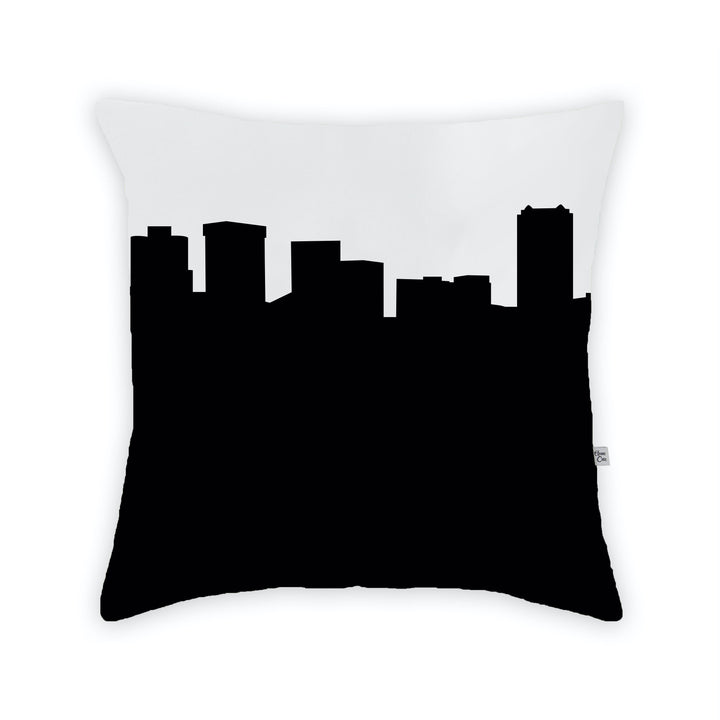 Norfolk VA Skyline Large Throw Pillow