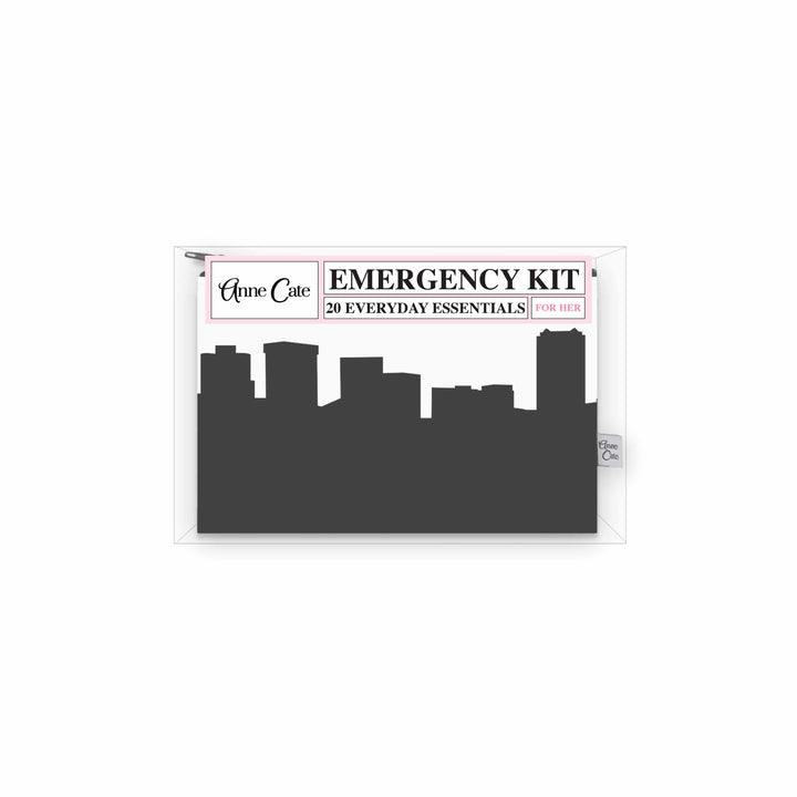 Norfolk VA Skyline Mini Wallet Emergency Kit - For Her