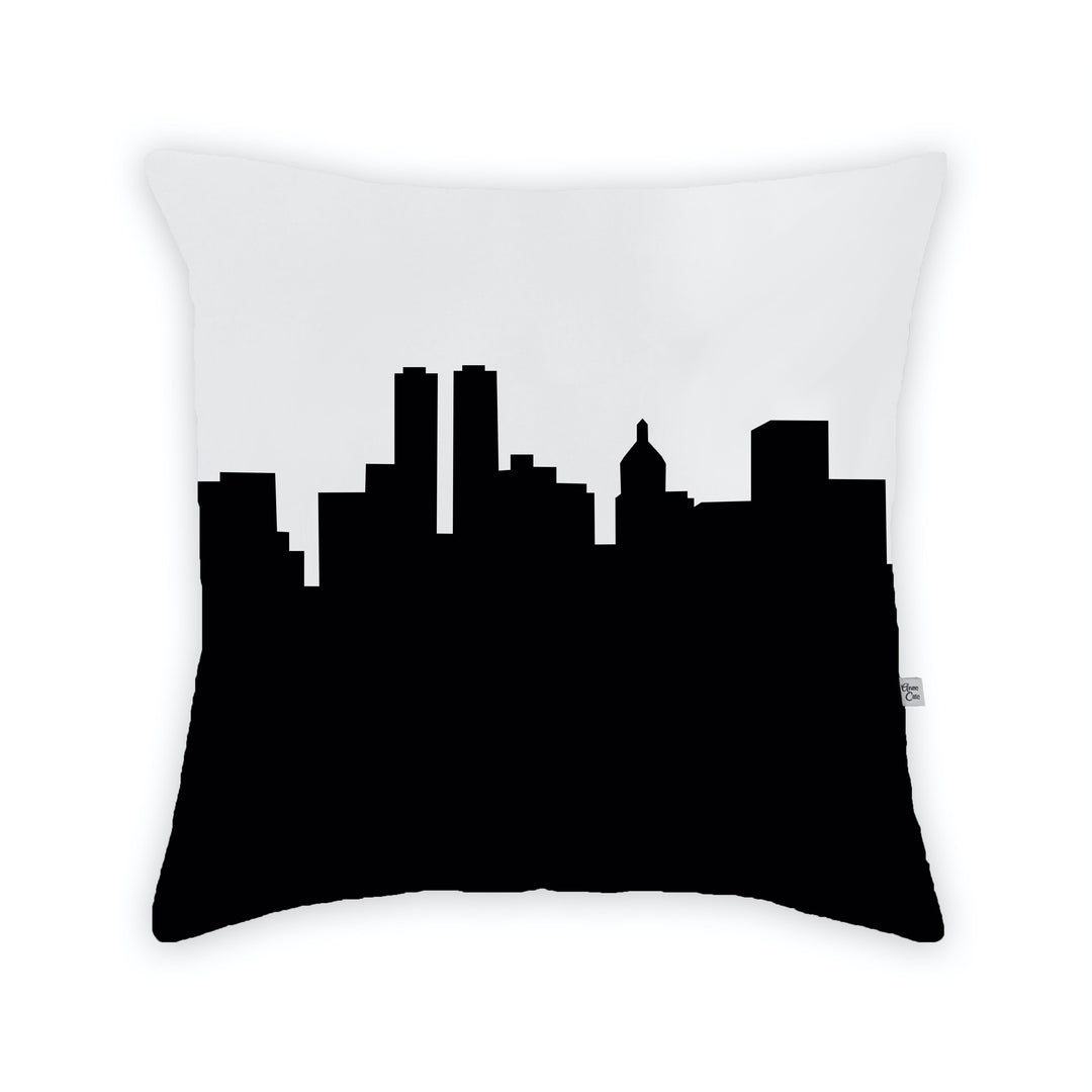 Peoria IL Skyline Large Throw Pillow